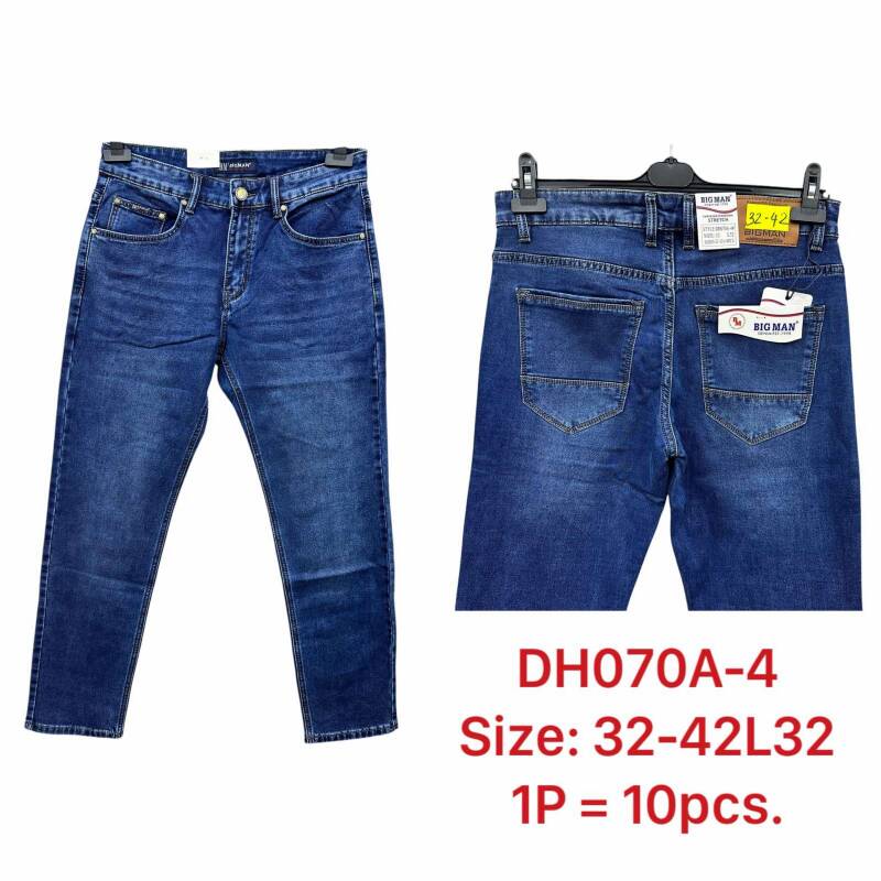 Spodnie jeansy meskie Roz 32-42, 1 Kolor .Paczka 10 szt